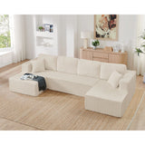 Modern Minimalist U - Shape Modular Sectional Sofa - Furniture Home Direct