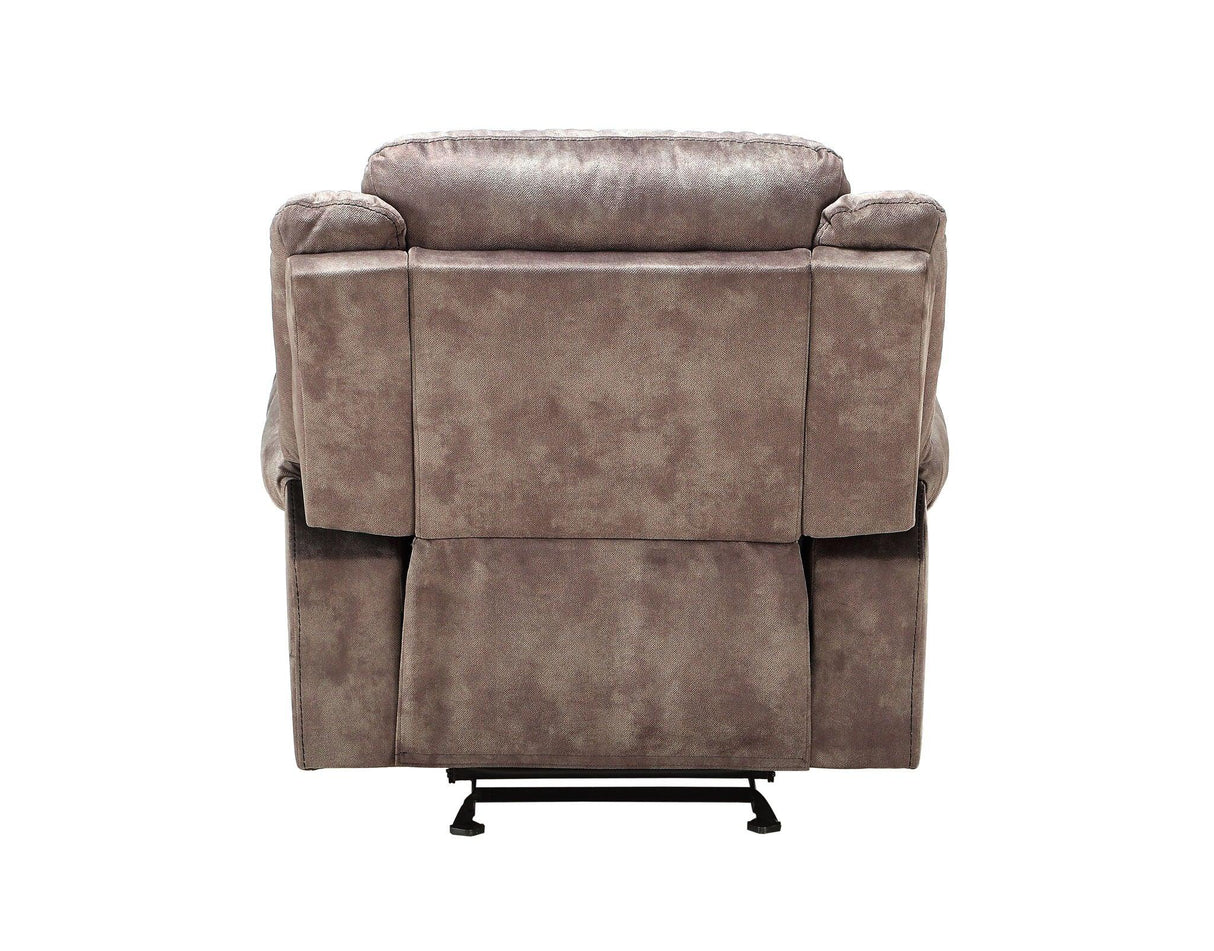 Zubaida - Two Tone Velvet Glider Recliner - Furniture Home Direct