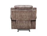 Zubaida - Two Tone Velvet Glider Recliner - Furniture Home Direct