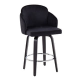 Dahlia - Contemporary Counter Stool Round Footrest (Set of 2) - Furniture Home Direct