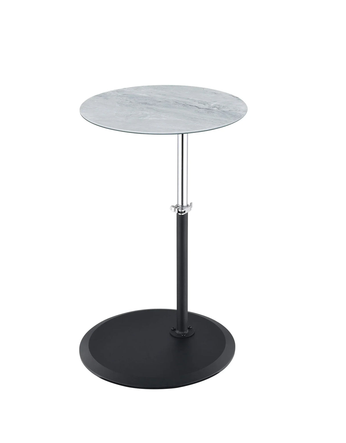 Orbit - 15.5" End Table With Height Adjustable Marble Textured Top - Furniture Home Direct