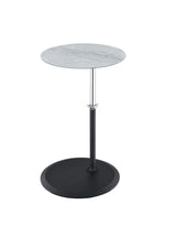 Orbit - 15.5" End Table With Height Adjustable Marble Textured Top - Furniture Home Direct