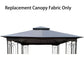 Patio Double Roof Gazebo Replacement Canopy Top Fabric - Furniture Home Direct