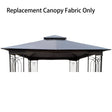 Patio Double Roof Gazebo Replacement Canopy Top Fabric - Furniture Home Direct