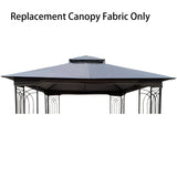 Patio Double Roof Gazebo Replacement Canopy Top Fabric - Furniture Home Direct