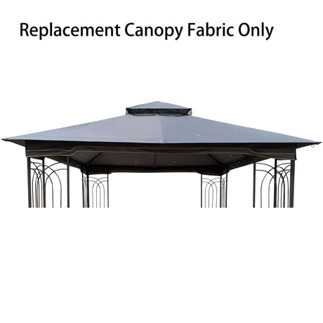 Patio Double Roof Gazebo Replacement Canopy Top Fabric - Furniture Home Direct