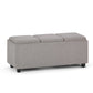 Avalon - Upholstered Storage Ottoman - Furniture Home Direct