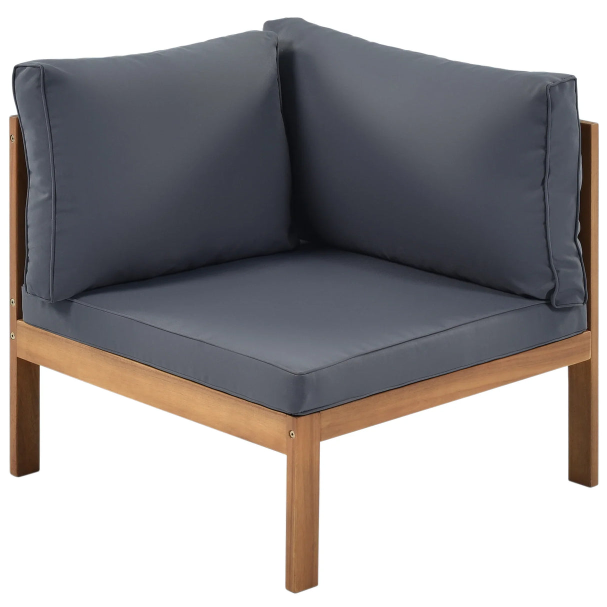 Outdoor Sectional With Coffee Table - Gray - Furniture Home Direct
