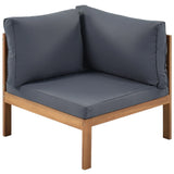 Outdoor Sectional With Coffee Table - Gray - Furniture Home Direct
