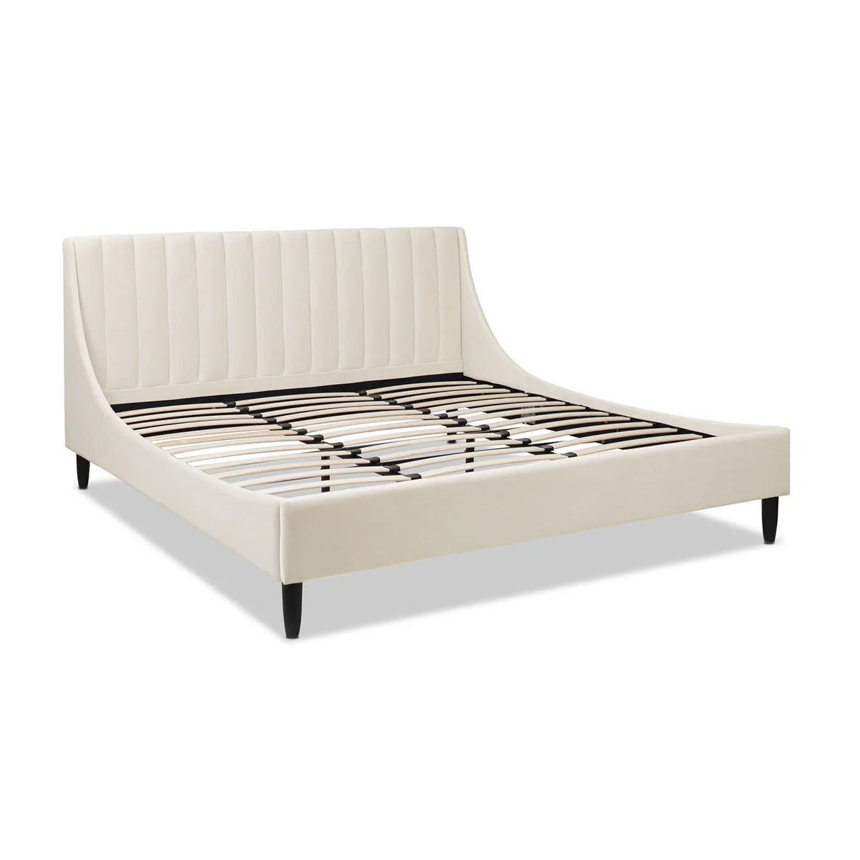 Aspen - Vertical Tufted Modern Headboard Platform Bed Set - Furniture Home Direct