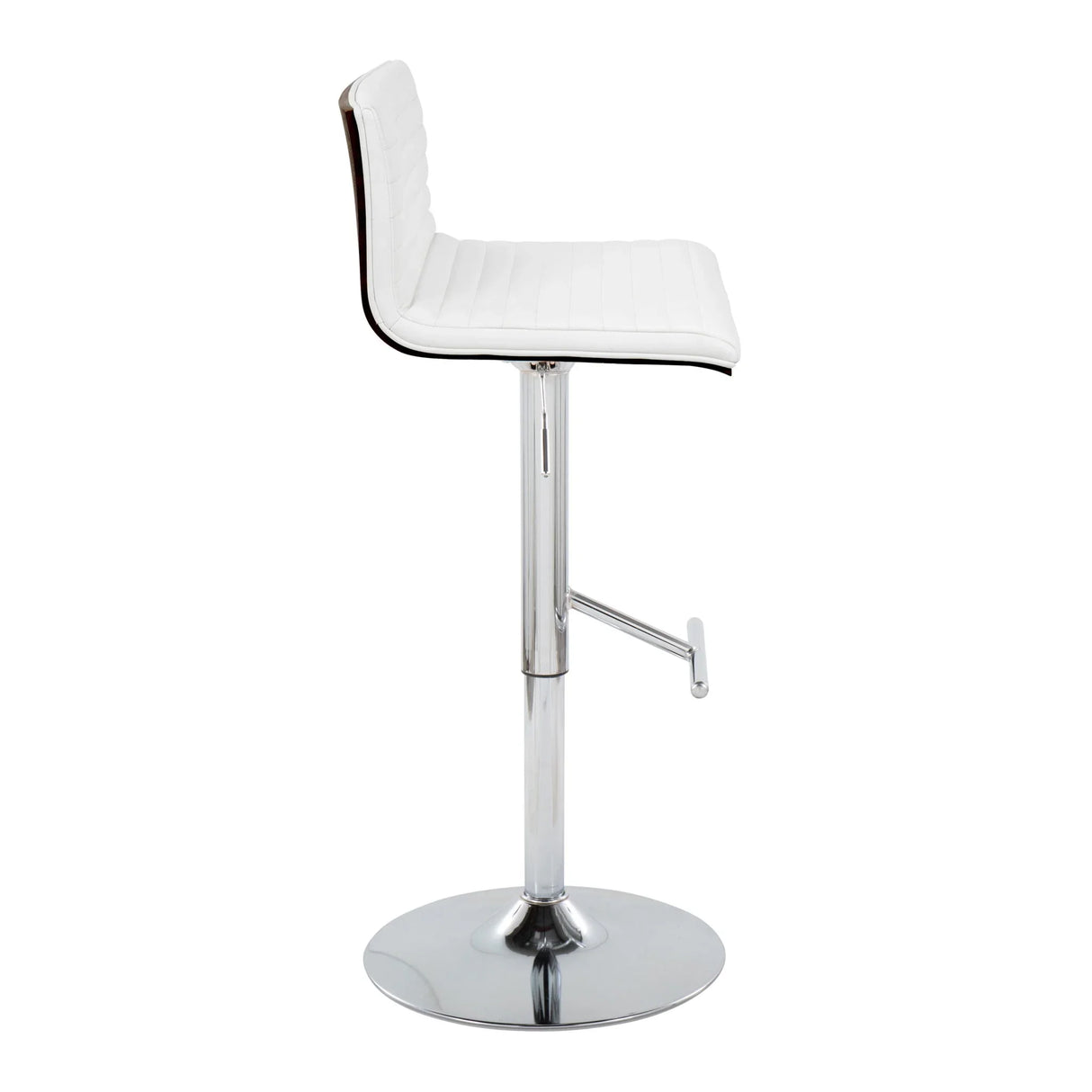 Mason - Contemporary Adjustable Barstool & Swivel With Straight T Footrest (Set of 2) - Furniture Home Direct