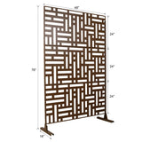 Decorative Freestanding Metal Privacy Screen For Indoor & Outdoor Use - Furniture Home Direct