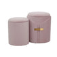 Dahlia - Contemporary / Glam Nesting Ottoman Set - Furniture Home Direct