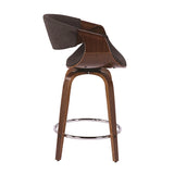 Curvini - Mid Century Modern Counter Stool (Set of 2) - Furniture Home Direct