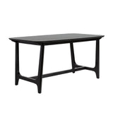 Mid-Century Modern Dining Table With Trestle Base - Furniture Home Direct