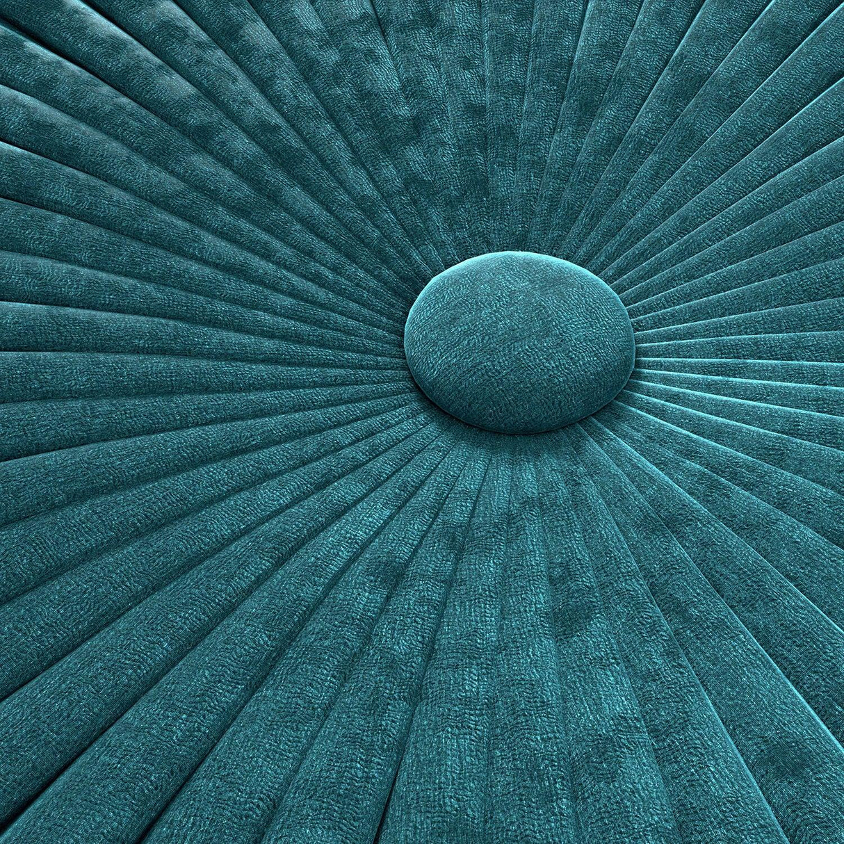 Grafton - Handcrafted Velvet Round Pouf - Furniture Home Direct