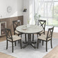 5 Pieces Dining Table And Chairs Set For 4 Persons, Kitchen Room Solid Wood Table With 4 Chairs - Furniture Home Direct