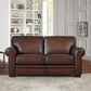 Brookfield - Leather Loveseat - Furniture Home Direct