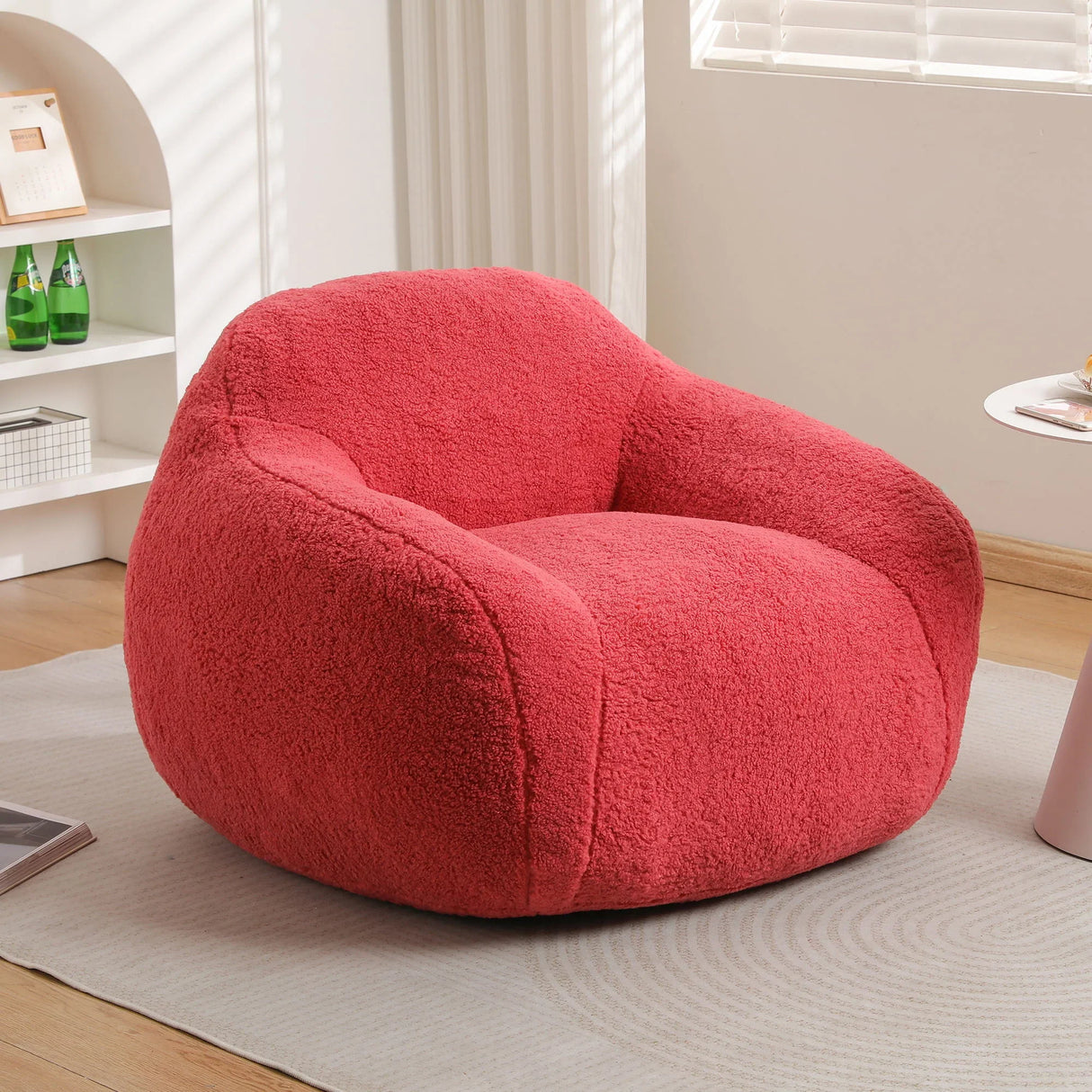 Giant Bean Bag Chair, Spacious Memory Foam With Armrests - Furniture Home Direct
