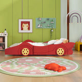 Race Car Shaped Platform Bed & Wheels - Furniture Home Direct