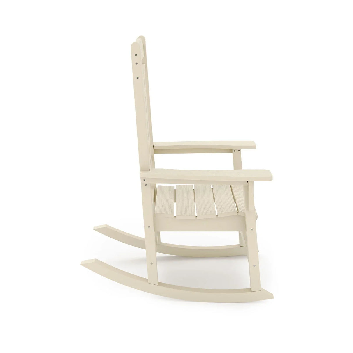 Traditional Porch Rocker Classic HDPE Poly Lumber For Porch, Patio, And Garden Comfort - Furniture Home Direct