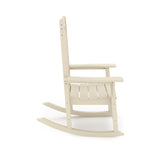 Traditional Porch Rocker Classic HDPE Poly Lumber For Porch, Patio, And Garden Comfort - Furniture Home Direct