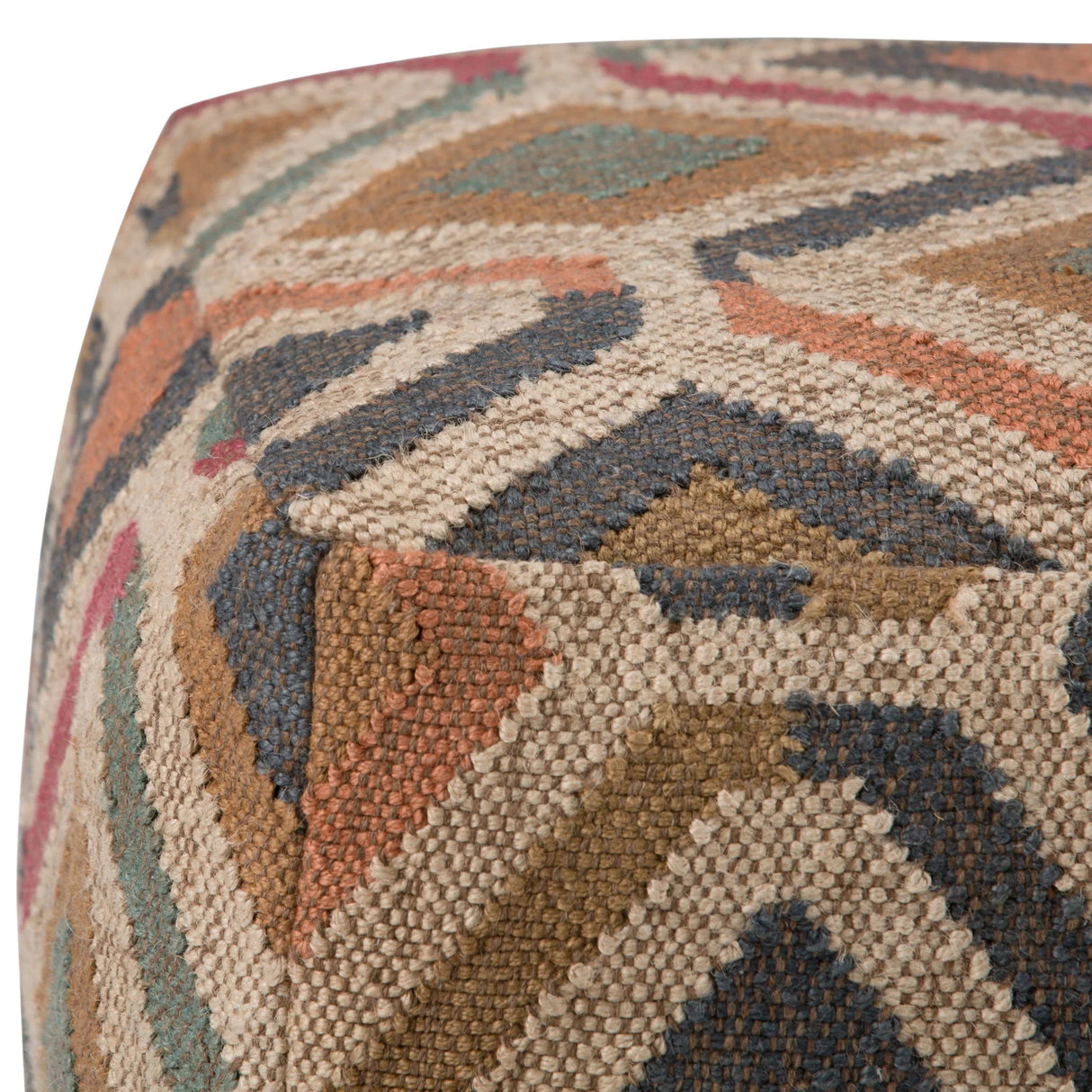 Johanna - Handcrafted Square Pouf - Furniture Home Direct