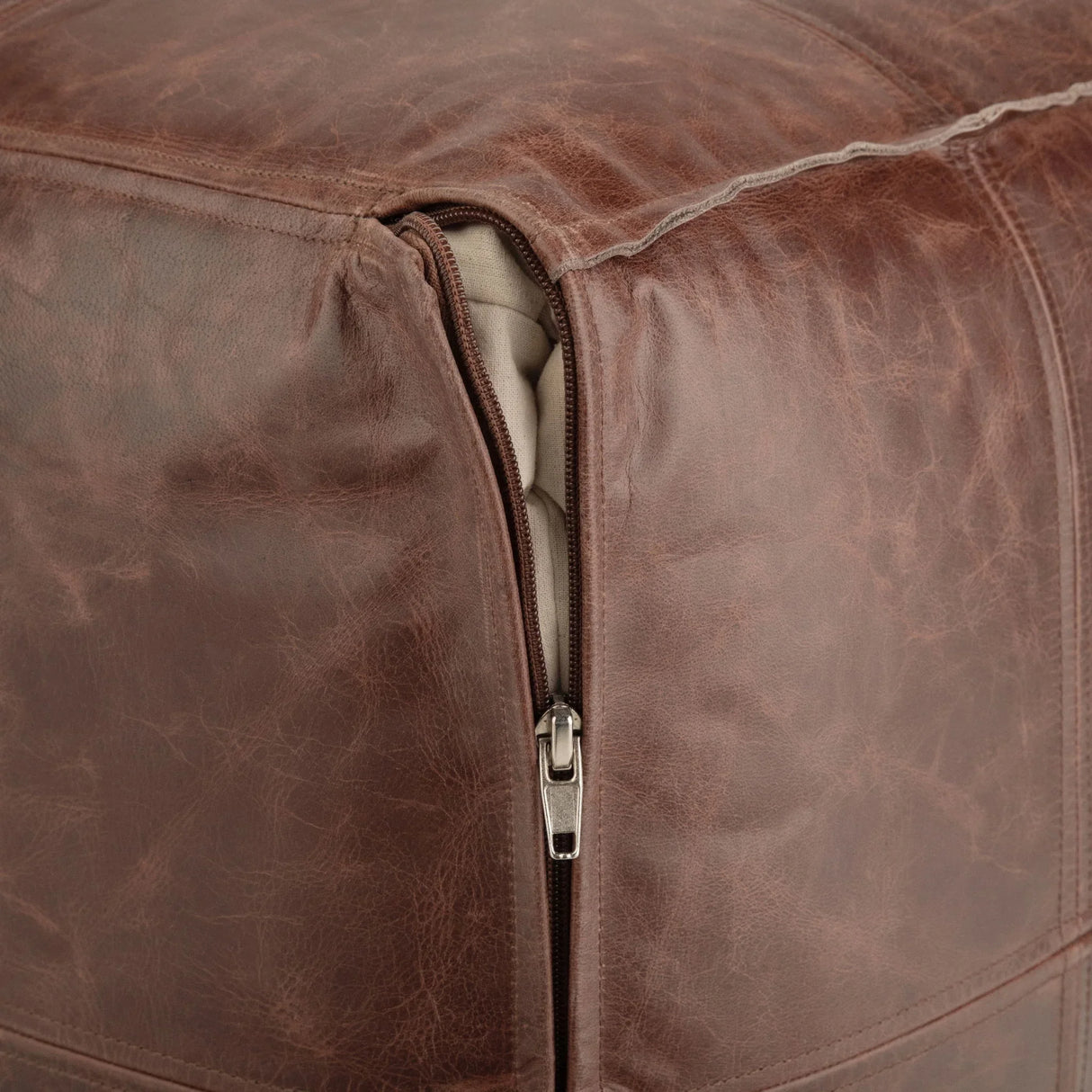 Sheffield - Handcrafted Square Pouf - Furniture Home Direct