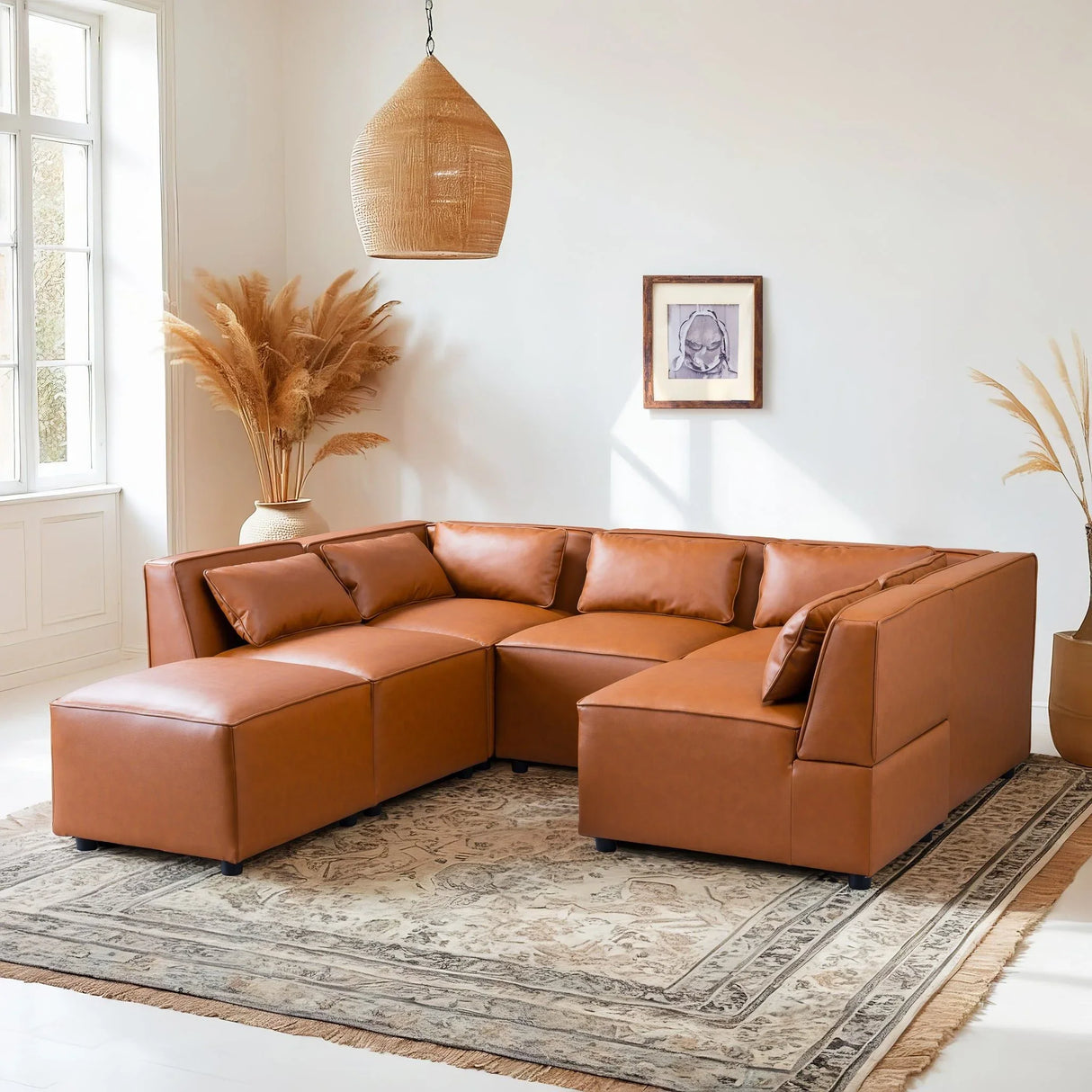 Wexford - Modular Sofa - Cognac - Furniture Home Direct