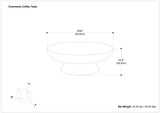 Charmaine - Cast Aluminum Coffee Table - Black - Furniture Home Direct