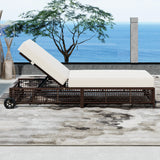 Outdoor Lounge Chair - Beige - Furniture Home Direct