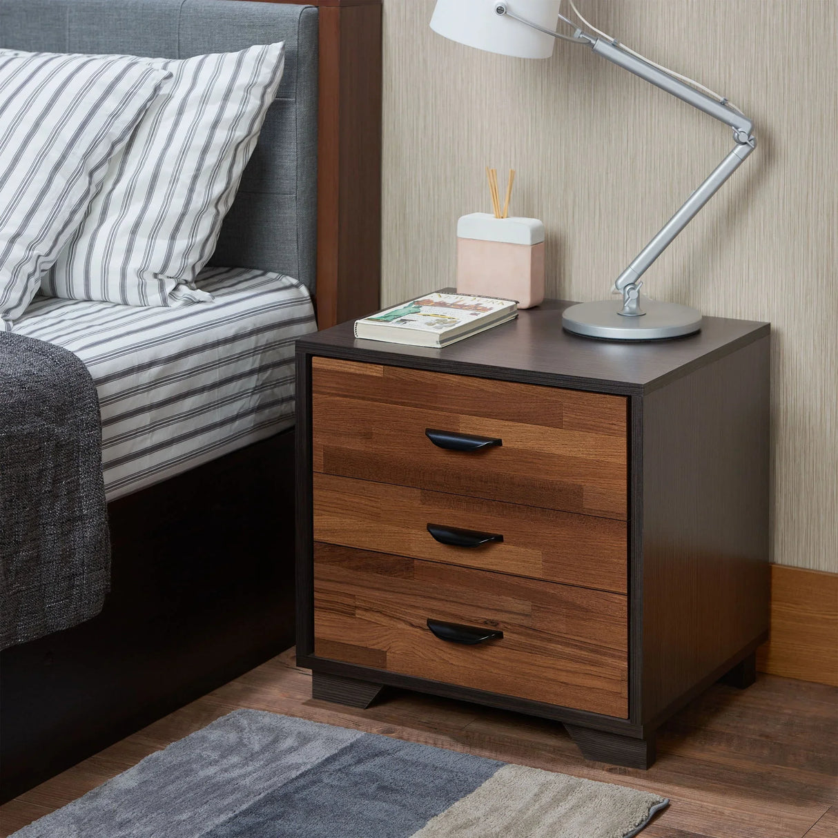 Eloy - Accent Table - Walnut / Espresso - Furniture Home Direct