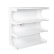 Multifunctional 4 Tier Book Shelf & Coffee Table For Living Room Bedroom Dining Room Study Entryway, Creative Furniture Floor Bookshelf, Minimalist Organizer Storage Shelves - White - Furniture Home Direct