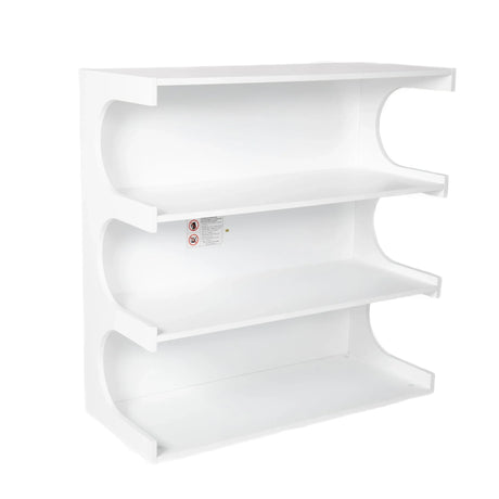 Multifunctional 4 Tier Book Shelf & Coffee Table For Living Room Bedroom Dining Room Study Entryway, Creative Furniture Floor Bookshelf, Minimalist Organizer Storage Shelves - White - Furniture Home Direct