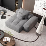 Modern Oversized Modular Sectional Sofa, Sparkling Chenille Fabric Soft Cushion Sofa With 2 Pillows - Furniture Home Direct