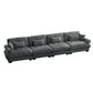 Super Comfort Oversized Modular Velvet Sectional Sofa, Deep Seat Convertible L Shaped Couch - Furniture Home Direct