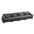 Super Comfort Oversized Modular Velvet Sectional Sofa, Deep Seat Convertible L Shaped Couch - Furniture Home Direct