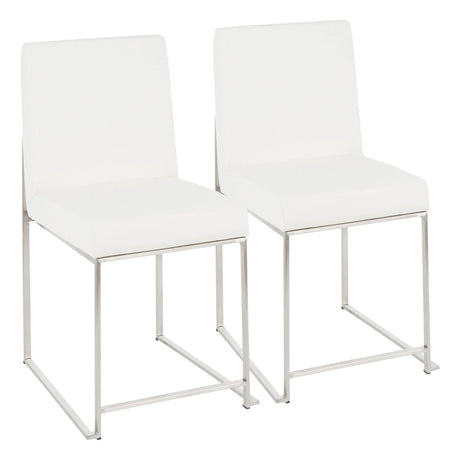 Fuji - Contemporary Modern Elegance High Back Dining Chair (Set of 2) - Furniture Home Direct