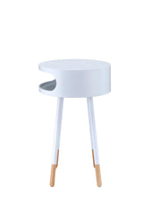 Sonria - Round Accent Table - Natural White - Furniture Home Direct