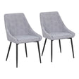 Diana - Contemporary Chair (Set of 2) - Black / Gray - Furniture Home Direct
