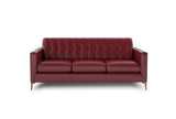 Mid-Century Tufted Leather Sofa - Furniture Home Direct