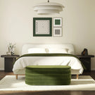 Fuji - Upholstered Oval Storage Bench - Furniture Home Direct
