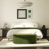 Fuji - Upholstered Oval Storage Bench - Furniture Home Direct