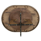 Dining Set Round Table With Four Upholstered Chairs Walnut - Furniture Home Direct