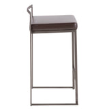 Fuji - Industrial Stackable Counter Stool Elegant Design - Furniture Home Direct