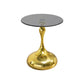 Modern Minimalist Coffee Table With Steel Legs And Tempered Glass Top - Furniture Home Direct
