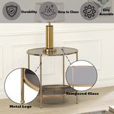 Fiorella - Marble Print Glass Table - Furniture Home Direct