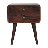 Curved Nightstand, - Furniture Home Direct
