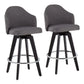 Ahoy - Contemporary Fixed Height Counter Stool With Round Footrest (Set of 2) - Furniture Home Direct