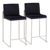 Fuji - Contemporary High Back Counter Stool, Functional Design - Furniture Home Direct